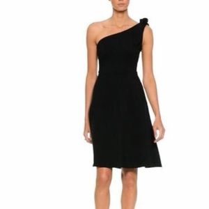 Banana Republic one-shoulder fit and flare dress